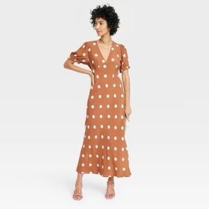 Polka Dot Maxi Dress